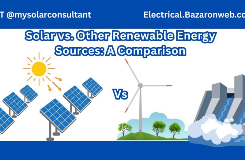 Solar vs. Other Renewable Energy Sources A Comparison