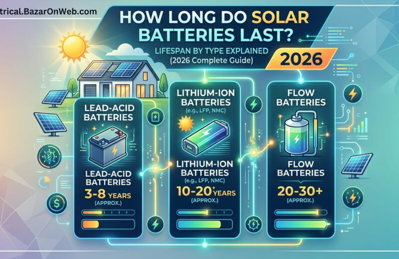 How Long Do Solar Batteries Last Lifespan by Type Explained (2026 Complete Guide)