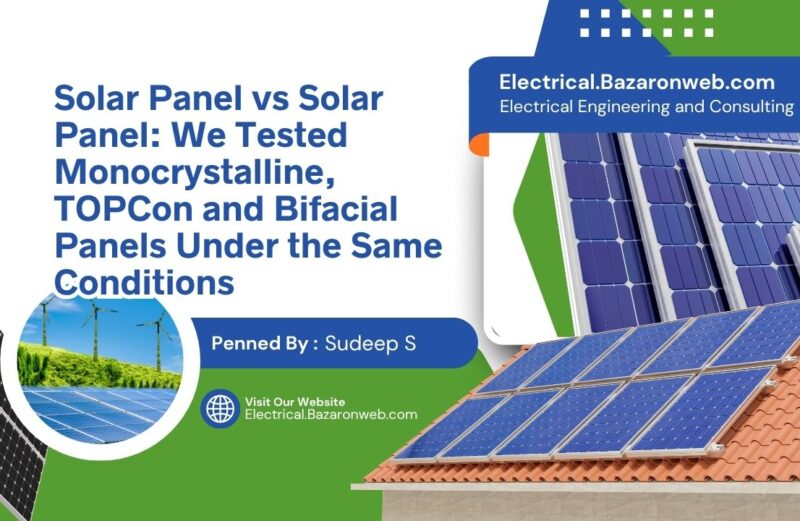 Solar Panel vs Solar Panel We Tested Monocrystalline, TOPCon and Bifacial Panels Under the Same Conditions