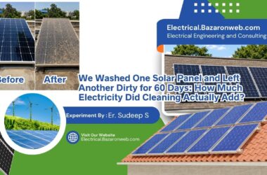 We Washed One Solar Panel and Left Another Dirty for 60 Days How Much Electricity Did Cleaning Actually Add
