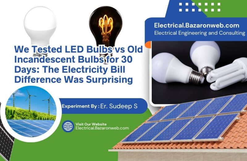 We Tested LED Bulbs vs Old Incandescent Bulbs for 30 Days The Electricity Bill Difference Was Surprising