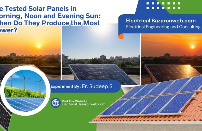 We Tested Solar Panels in Morning, Noon and Evening Sun When Do They Produce the Most Power