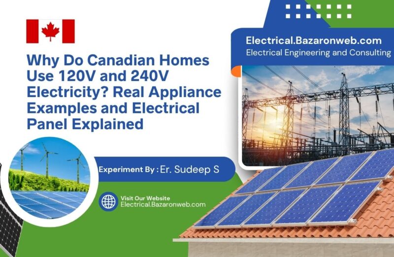 Why Do Canadian Homes Use 120V and 240V Electricity Real Appliance Examples and Electrical Panel Explained