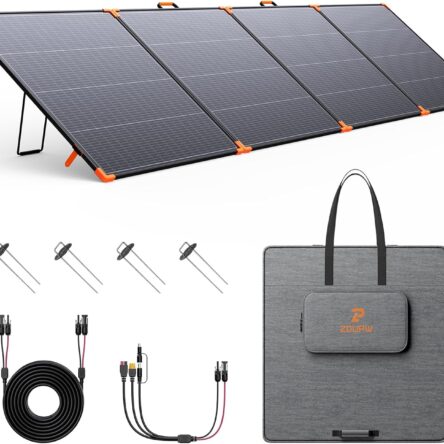 ZOUPW 480W Bifacial Portable Solar Panel (N-Type 16BB)